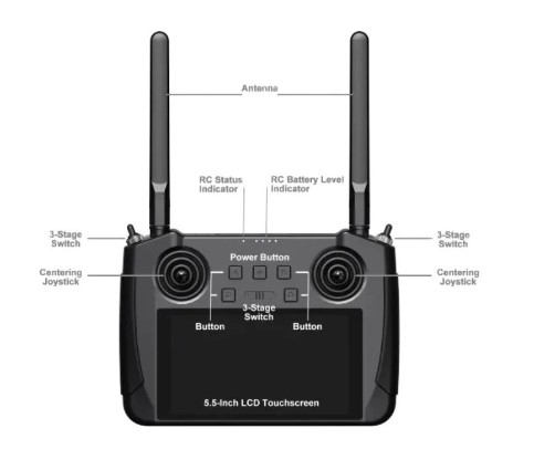 SIYI MK15 Mini HD Handheld Agriculture Smart Controller FPV Combo SIYI MK15 Mini HD Handheld Agriculture Smart Controller FPV Combo