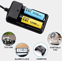 ULTRABYTES Charger for Li-ion Batteries, Model MD-282A Battery Charge Cell Charge Dual Charger