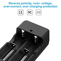 ULTRABYTES Charger for Li-ion Batteries, Model MD-282A Battery Charge Cell Charge Dual Charger