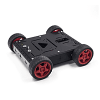 Metal Tank Robot Smart Car Chassis Kit (Black)