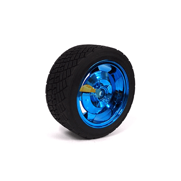 83MM Large Robot Smart Car Wheel, 35MM Width Surface- Blue