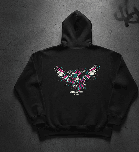 dynamic raven black hoddie
