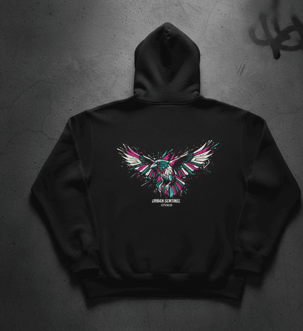 dynamic raven black hoddie