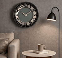 Modern Numeric Dial Wall Clock