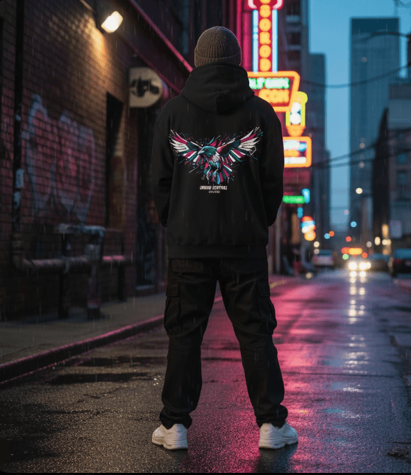 dynamic raven hoddie