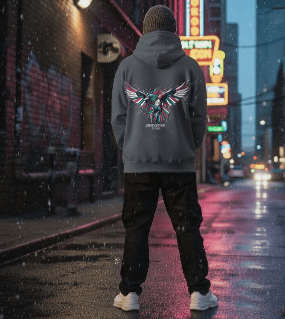 dynamic raven hoddie