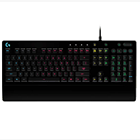 Logitech G G213 Prodigy USB Gaming Keyboard with LIGHTSYNC RGB Backlit Keys, Spill-Resistant, Customizable Keys, Dedicated Multi-Media Keys (Black)