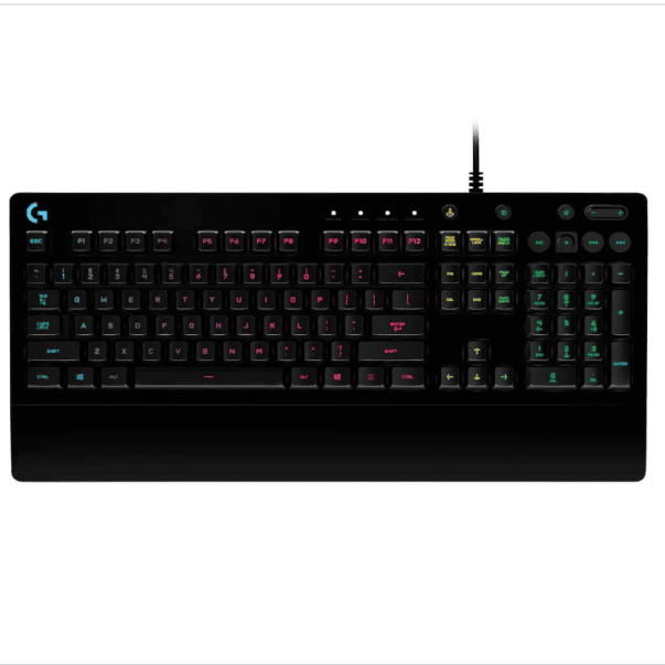 Logitech G G213 Prodigy USB Gaming Keyboard with LIGHTSYNC RGB Backlit Keys, Spill-Resistant, Customizable Keys, Dedicated Multi-Media Keys (Black)