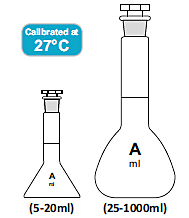 Flask Volumetric - Class A - Calibrated at 27°C