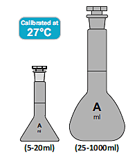 Flask Volumetric - Class A - Calibrated at 27°C