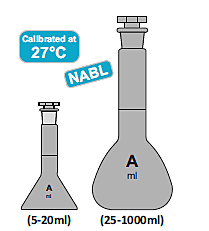 Flask Volumetric - Class A - Calibrated at 27°C