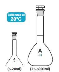 Flask Volumetric - Class A - Calibrated at 20°C