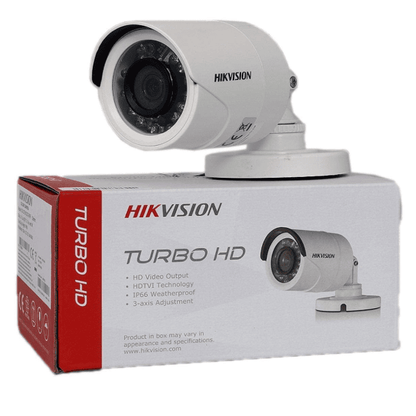 HIKVISION 2MP Eco HD 1080P Night Vision Bullet Outdoor Wired CCTV Camera for 2MP & Above DVRs, White