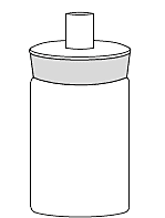 Bottles Wide Mouth with I/C stopper - Tube 15mm Suba Seal