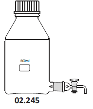 Bottles Aspirator Stopcock with I/C Joint