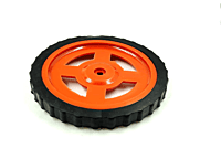 Plastic Robotic Wheel Durable Rubber Tire Wheel 72mm x 8mm for Bo Dc Motor DC Geared Motor