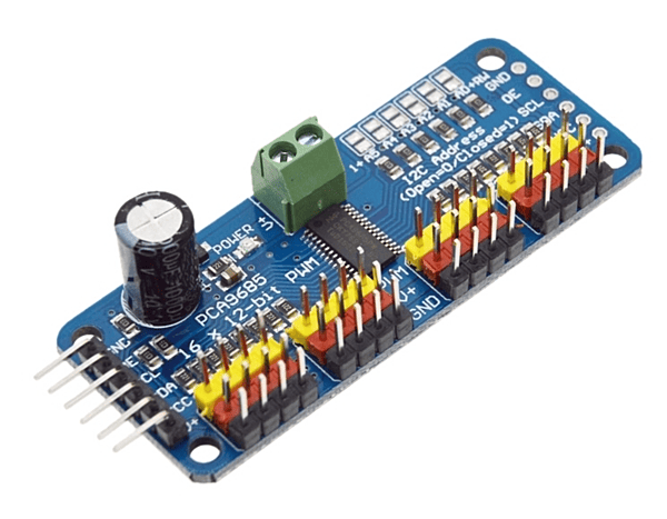 Servo Driver I2C interface PCA9685 16-Channel 12-bit PWM for Arduino Raspberry Pi