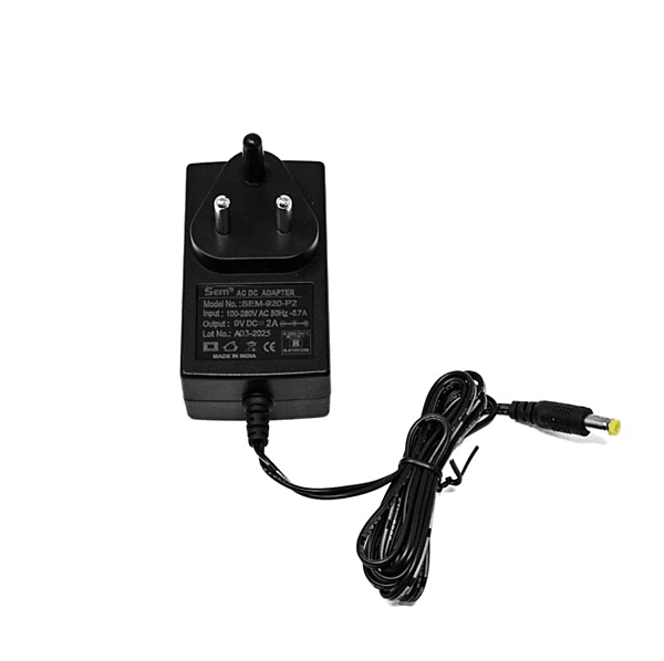9V 2A Power Supply with 5.5mm DC Plug