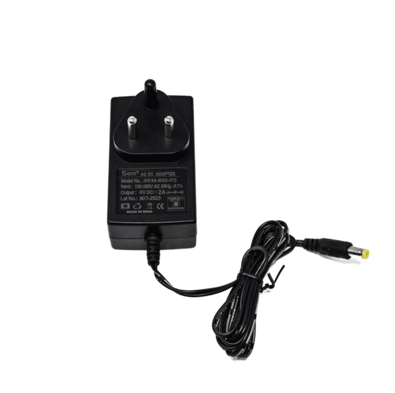 9V 2A Power Supply with 5.5mm DC Plug