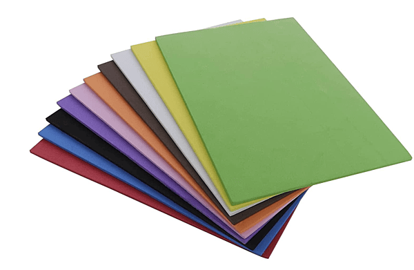 Foam Core Boards 10 Different Colors A4 Size