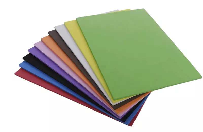 Foam Core Boards 10 Different Colors A4 Size