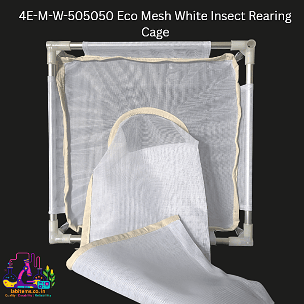 4E-M-W-505050 Eco Mesh White Insect Rearing Cage