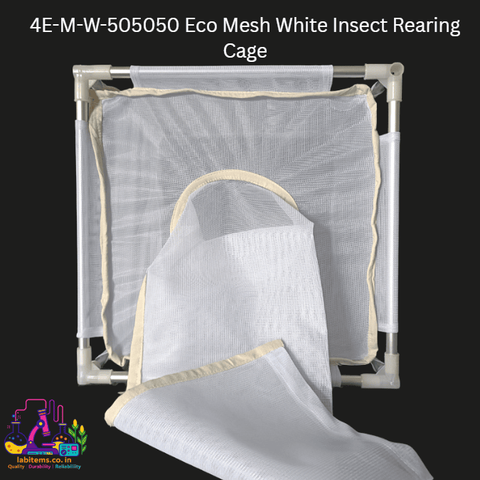 4E-M-W-505050 Eco Mesh White Insect Rearing Cage