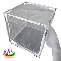 4E-MC-W-505050 Eco Mesh Clear White Insect Cage