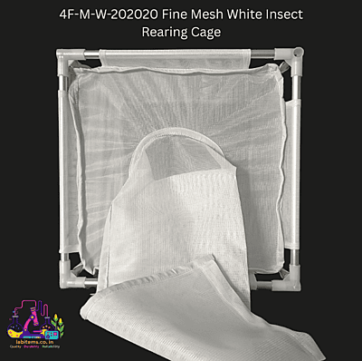 4F-M-W-202020 Fine Mesh White Insect Rearing Cage