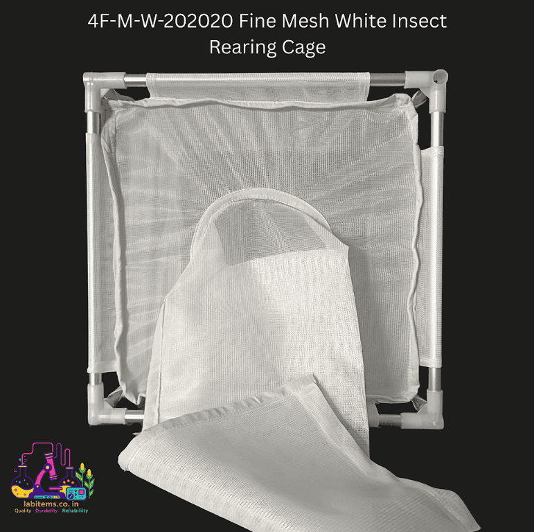 4F-M-W-202020 Fine Mesh White Insect Rearing Cage
