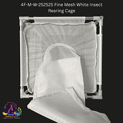 4F-M-W-252525 Fine Mesh White Insect Cage