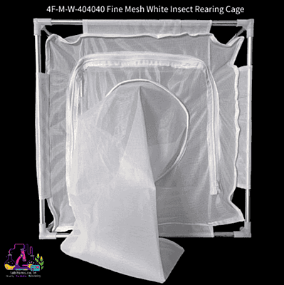 4F-M-W-404040 Fine Mesh White Insect Rearing Cage
