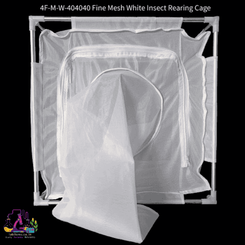 4F-M-W-404040 Fine Mesh White Insect Rearing Cage