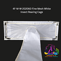 4F-M-W-202060 Fine Mesh White Insect Rearing Cage