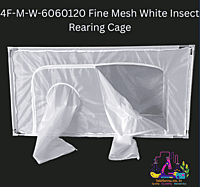 4F-M-W-6060120 Fine Mesh White Insect Rearing Cage