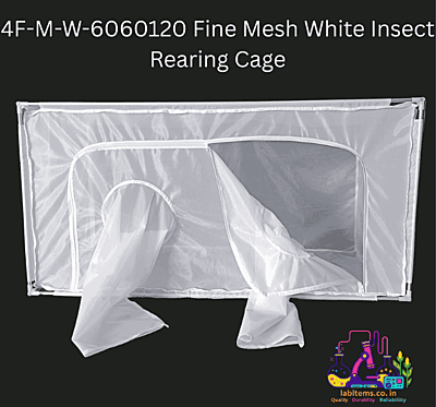 4F-M-W-6060120 Fine Mesh White Insect Rearing Cage