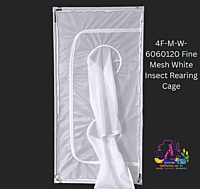 4F-M-W-6060120 Fine Mesh White Insect Rearing Cage
