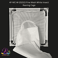 4F-MC-W-151515 Fine Mesh White Insect Rearing Cage