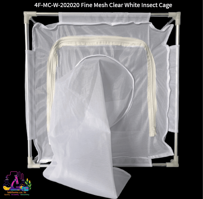 4F-MC-W-202020 Fine Mesh Clear White Insect Cage