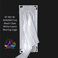 4F-MC-W-404090 Fine Mesh Clear White Insect Rearing Cage