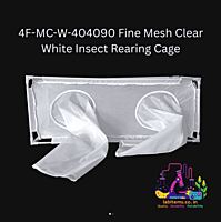 4F-MC-W-404090 Fine Mesh Clear White Insect Rearing Cage