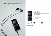 Sony NWE394 Walkman MP3 Player – 8GB Storage | Compact Design | Long Battery Life