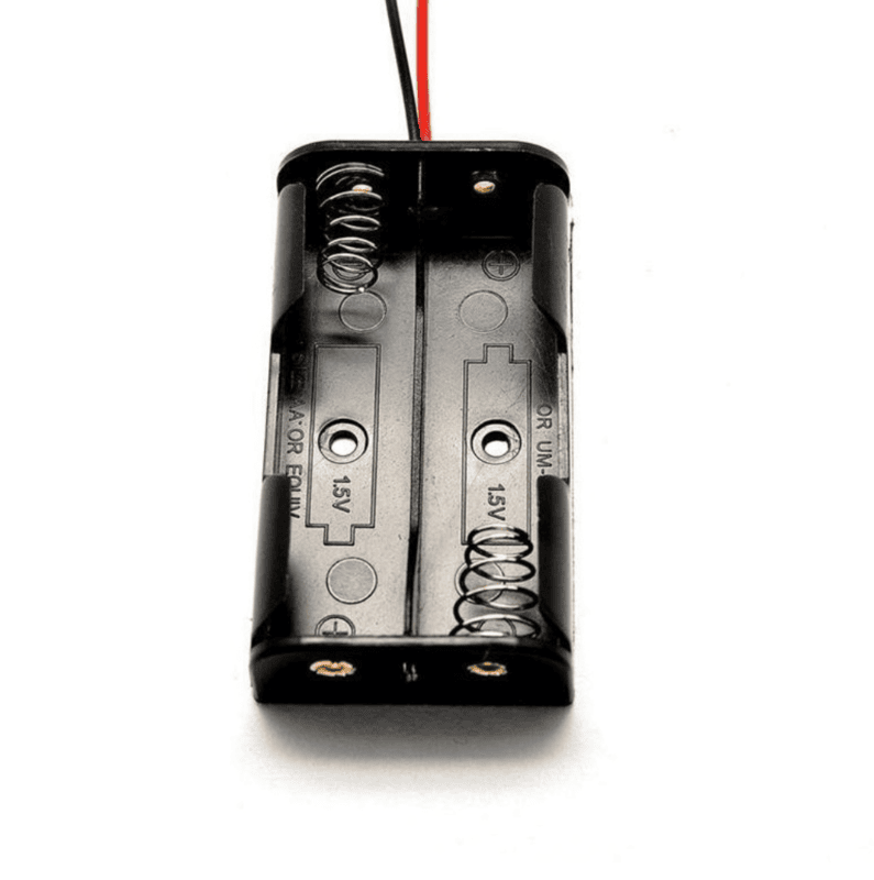 Battery Holder Without Cover  2 x 1.5V AA
