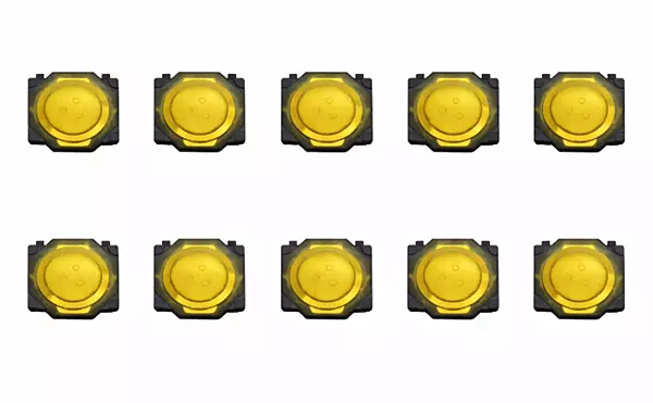 4 Pin Round Button SPST Membrane Tactile Switch SMD TS3735PA 250gf (Pack Of 10)