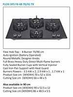 Hob Elica Flexi 4B 0491 3 FB ___ DFS __ _____ TX _____