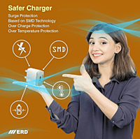 ERD TC-24 5V-2.4Amp Mobile Charger Adapter with Fast Charging Technology