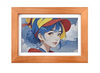 ESP32-S3-PhotoPainter 7.3inch E6 Full Color E-paper Display With Solid Wood Photo Frame, Ultra-long Standby, 800 × 480 Resolution,battery optional