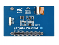 3.97inch E-Paper Display (G), E-Ink Display, 800 × 480 pixels, Red/Yellow/Black/White, SPI Interface, Standard Raspberry Pi 40PIN GPIO header