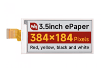 3.5inch E-Paper Display (G), E-Ink Display, 384 × 184 Pixels, Red/Yellow/Black/White, SPI Interface,The raw display only