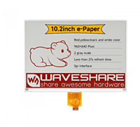 10.2inch e-Paper display (G), E-ink display, 960x640, Red/Yellow/Black/White, SPI Interface,The raw display only
